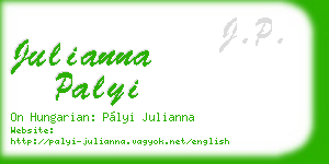julianna palyi business card